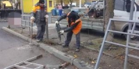 В Волгодонске восстановили ограждение, поврежденное в результате ДТП - DonDay-Volgodonsk.Ru