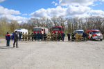 Волгодонск потушил условный лесной пожар: огонь «угрожал» дачам и лагерю «Жемчужина Дона»