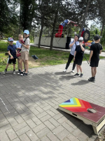 Волгодонские микрорайоны померились силой в «Весёлых стартах» и туристской полосе